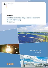 Hinweis zum Mieterstromzuschlag Hinweis zum Mieterstromzuschlag